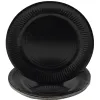 Assiette exacompta carton rond diam. 23cm coloris noir paquet 20 unites