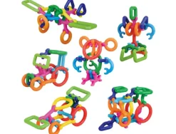 Atelier clips lap jeu de constrcution creation de vehicules personnages o animaux colores 50 clips 12