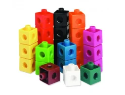 Atelier cube learning resources unicubes 2 cm plastique 500 cubes a assembler et 1 guide