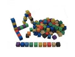 Atelier cubes wissner encastrables 2x2x2 cm petits exercices de comptage 100 cubes 10 coloris assortis