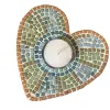 Atelier mosaïque culture club bougeoirs forme coeur 1 kit