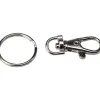 Attache mousqueton ocolor 37mm avec anneau coloris chrome lot de 10