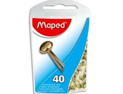 Attache parisienne maped acier laitonné 17mm boîte distributrice 40 unités
