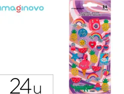 Autocolants imaginovo designs assortis ete brillant 214x100 mm sous blister