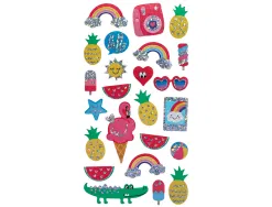 Autocolants imaginovo designs assortis ete brillant 214x100 mm sous blister