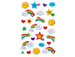 Autocollants imaginovo arc en ciel magic dreams en relief 190x105 mm sous blister