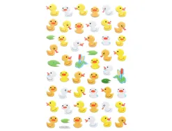 Autocollants imaginovo cute animaux canard en relief 190x105 mm sous blister