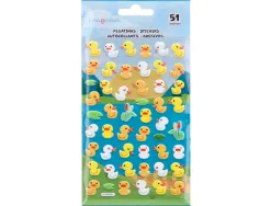 Autocollants imaginovo cute animaux canard en relief 190x105 mm sous blister