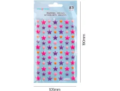 Autocollants imaginovo etoiles magic dreams en relief 190x105 mm sous blister