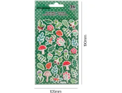 Autocollants imaginovo fleurs vintage en papier 190x100 mm sous blister