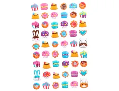 Autocollants imaginovo friandises magic dreams en relief 190x105 mm sous blister