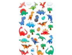 Autocollants imaginovo kids dinosaures en mousse eva 190x105 mm sous blister