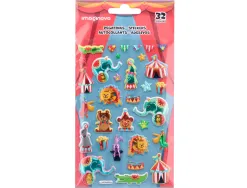 Autocollants imaginovo kids cirque en mousse eva 190x105 mm sous blister