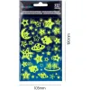 Autocollants imaginovo lumineux etoiles en relif 190x105 mm sous blister