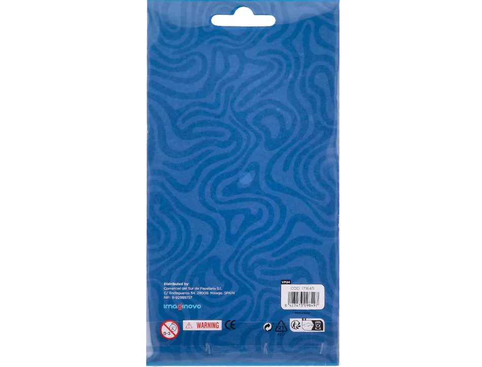 Autocollants imaginovo lumineux etoiles en relif 190x105 mm sous blister