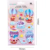 Autocollants imaginovo montgolfiere magic dreams en relief 210x130 mm sous blister