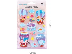 Autocollants imaginovo montgolfiere magic dreams en relief 210x130 mm sous blister