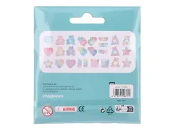 Autocollants imaginovo notes adhesives papier forme ours et coeur 110x105 mm sous blister
