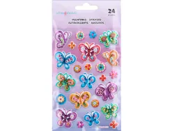 Autocollants imaginovo papillons magic dreams en relief 190x105 mm sous blister