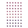 Autocollants imaginovo pierres precieuses roses et mauves brillantes en relief pour toutes surfaces 190x105