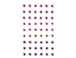 Autocollants imaginovo pierres precieuses roses et mauves brillantes en relief pour toutes surfaces 190x105