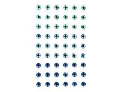 Autocollants imaginovo pierres precieuses vertes et bleues brillantes en relief pour toutes surfaces 190x105
