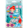 Autocollants imaginovo sirenes magic dreams en relief 210x130 mm sous blister