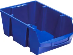Bac a bec viso polypropylene empilable resistant grande ouverture porte-etiquette 15,7x10,1x7cm bleu