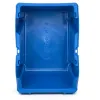 Bac a bec viso polypropylene empilable resistant grande ouverture porte-etiquette 45,5x30x17,5cm 28l bleu