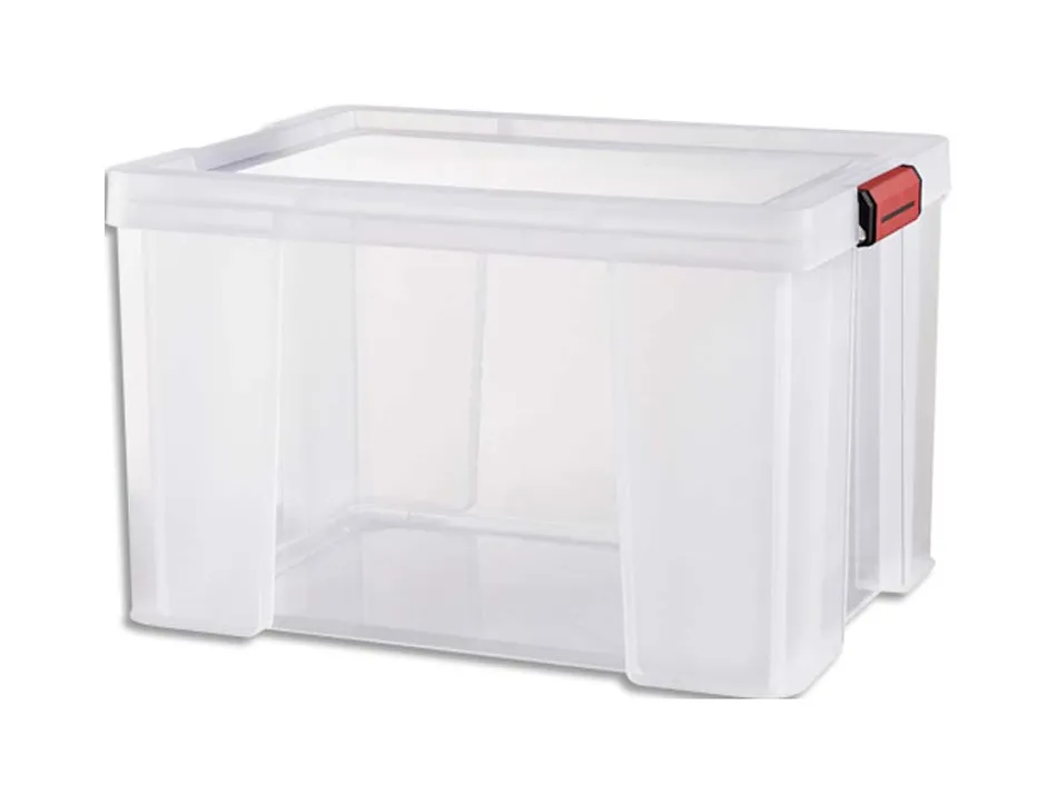 Bac de rangement clip n store sundis renforce capacite 75 l dim 62,5 x 35 x 40 cm