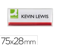 Badge q-connect clip magnetique ouverture superieure 75x28mm