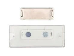 Badge q-connect clip magnetique ouverture superieure 75x28mm