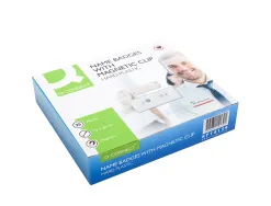Badge q-connect clip magnetique ouverture superieure 75x28mm