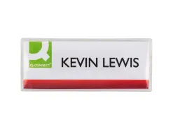 Badge q-connect clip magnetique ouverture superieure 75x28mm