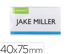 Badge q-connect clip magnetique ouverture superieure 40x75mm