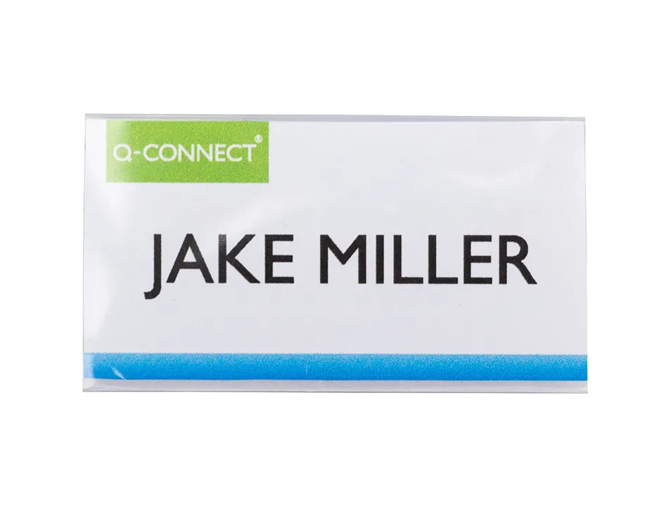 Badge q-connect clip magnetique ouverture superieure 40x75mm