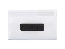 Badge q-connect clip magnetique ouverture superieure 54x90mm