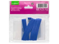 Badge q-connect lacet plastique rigide congrès foires entreprises intérieur carte blanche cordon 94x60 mm