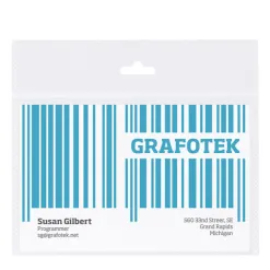 Badge tarifold plastifie biodegrable non adhesif 105x92mm lot 10 unites