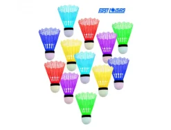 Badminton first loisirs volants de badminton lot de 12 coloris assortis