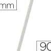 Baguette relier exacompta serodo découpe arrondie facilite insertion 90f épaisseur 9mm 297mm transparent boîte 25u
