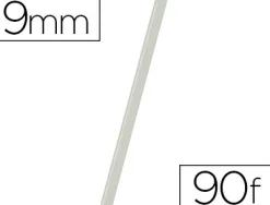 Baguette relier exacompta serodo découpe arrondie facilite insertion 90f épaisseur 9mm 297mm transparent boîte 25u