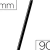 Baguette relier exacompta serodo découpe arrondie facilite insertion 90f épaisseur 9mm longueur 297mm noir boîte 25u