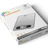 Balance compacte 5kg/1g inox avec batterie rechargeable et remplaçable