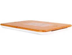 Balance 10kg/1g slide bambou avec batterie rechargeable et remplaçable