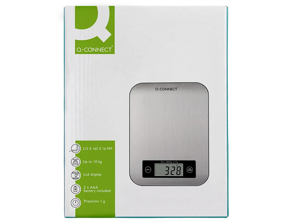 Balance precision q-connect numerique ecran lcd 58x26mm coloris gris
