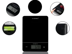 Balance precision q-connect numerique ecran lcd 58x26mm coloris noir