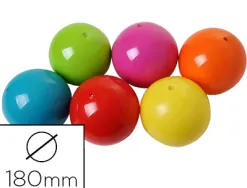 Balle scolaire plastico rototech en pvc gonflable unie lisse diamètre 180mm 100g