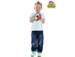 Balles d eveil ballos balle arlequin coloree toucher agreable souple 16 cm