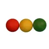 Balles d eveil firts loisirs balles en mousse haute densiterebondissantes lot de 3 coloris assortis